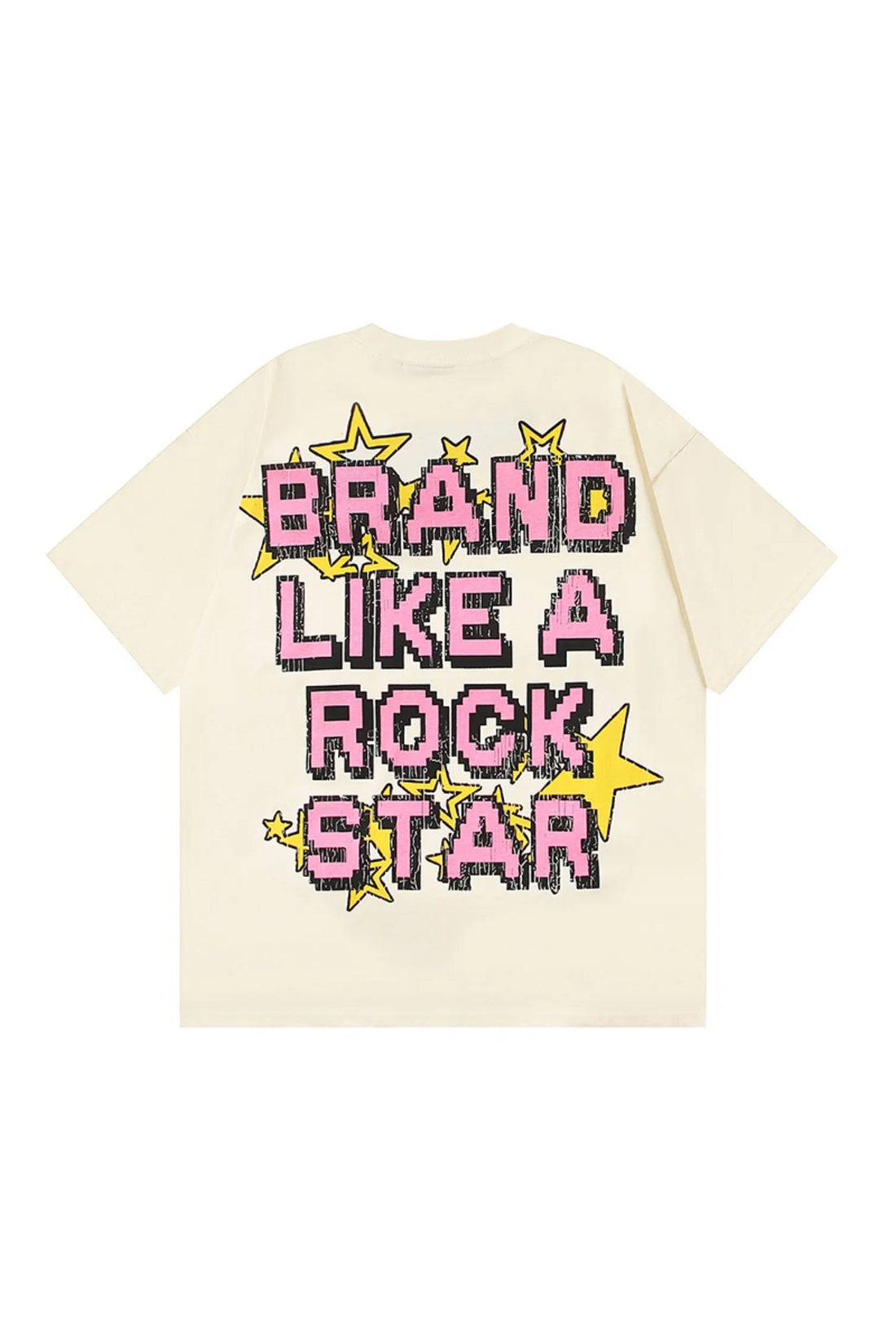 HS Studio funny skull text T-shirt