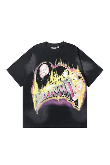 HS Studios Devil's Hand Black Washed T-shirt