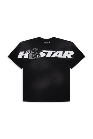 HS Studios Cartoon Logo Glitter Logo T-Shirt