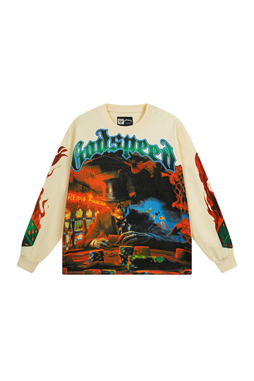 Gambler's Skeleton Gentleman: Long sleeved shirt