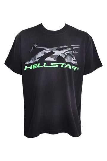 HS Studio Camouflage Letter Logo T-shirt