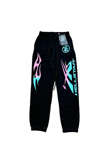 HS Flame Flare Sweatpants BLack