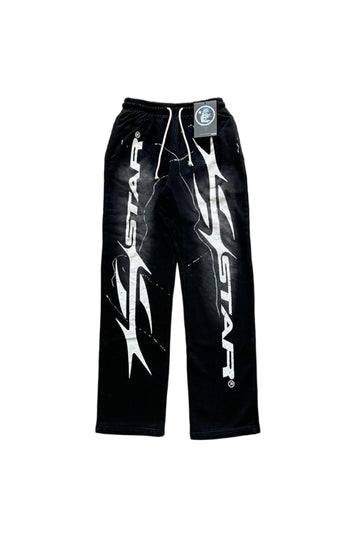 HS Flame Flare Black Sweatpants