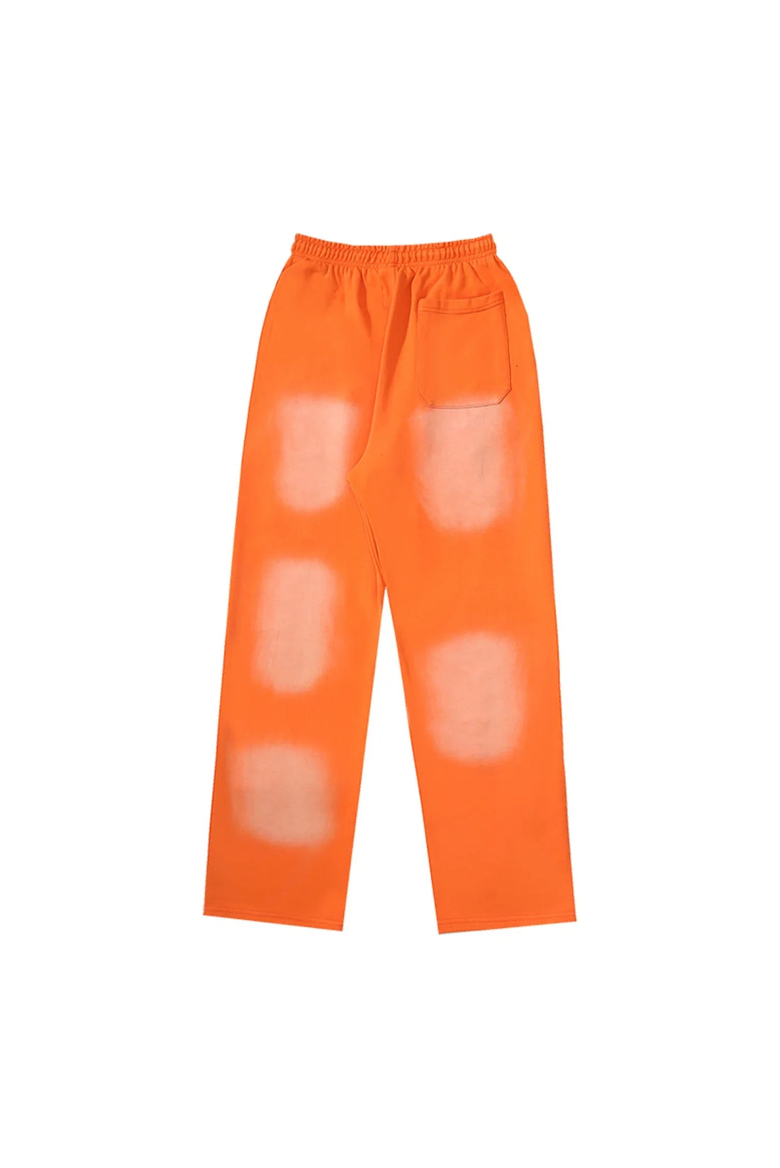HS Studios flame and logo casual sports pants orange