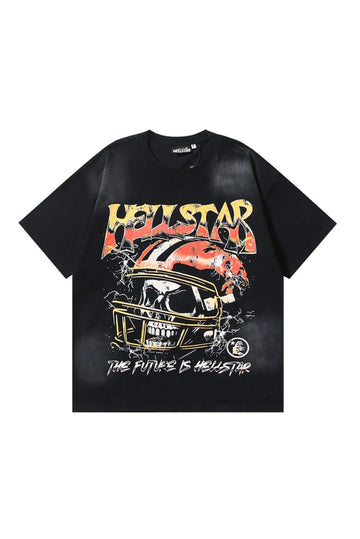 Dark Series: Rugby Skull Black T-shirt