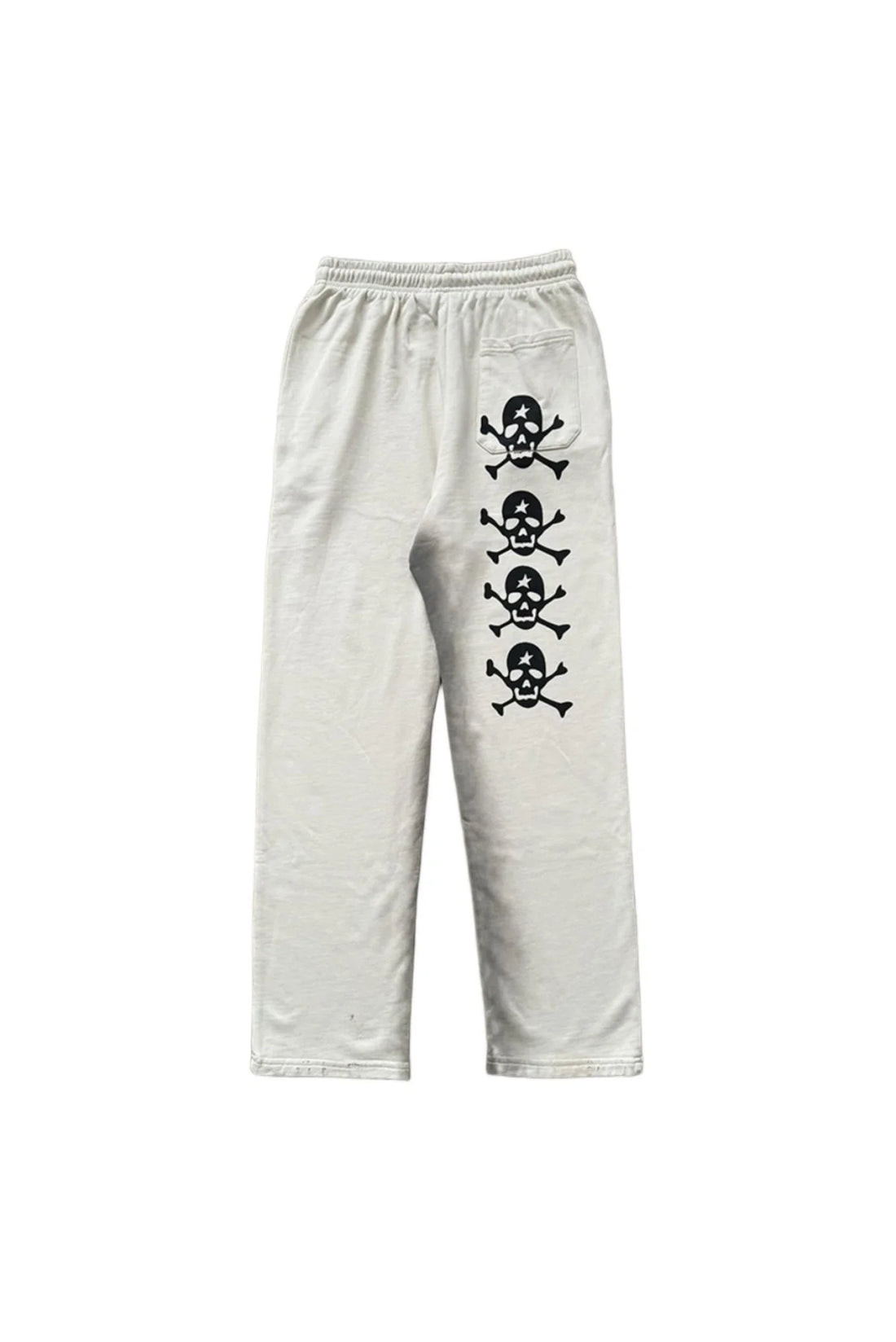 HS Studios logo Skeleton casual sports pants white