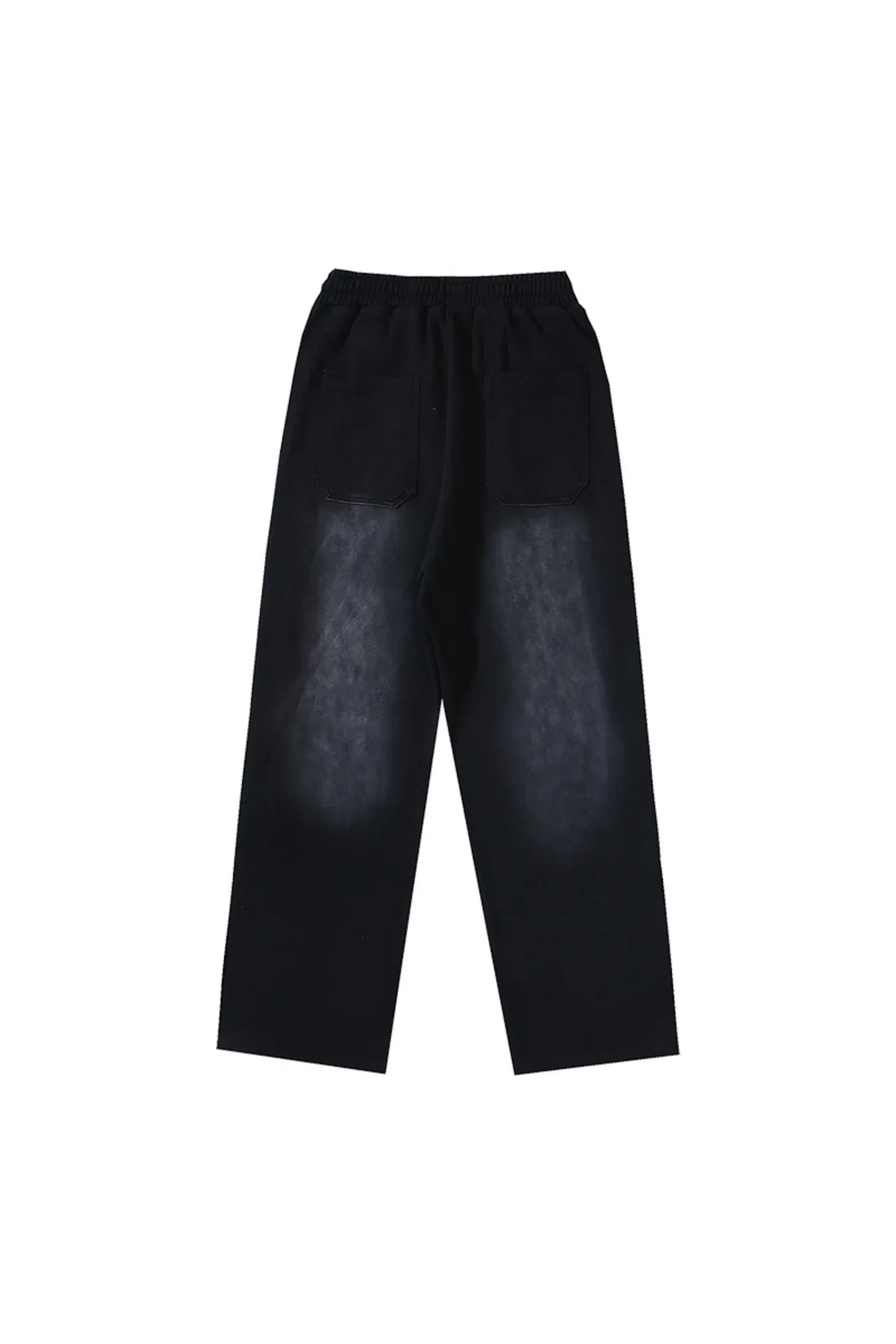 HS Studios new side button logo casual sports pants black