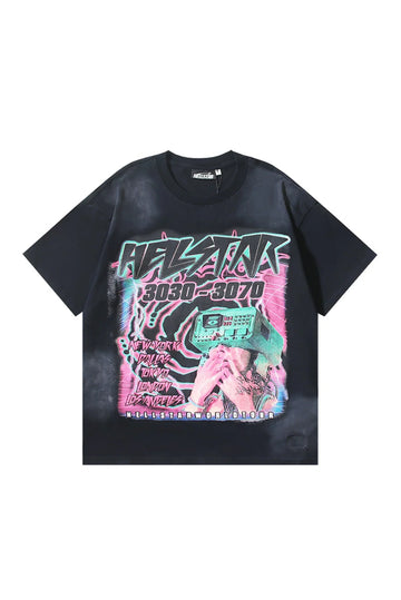 Dark Series: Projector Letter Black T-shirt