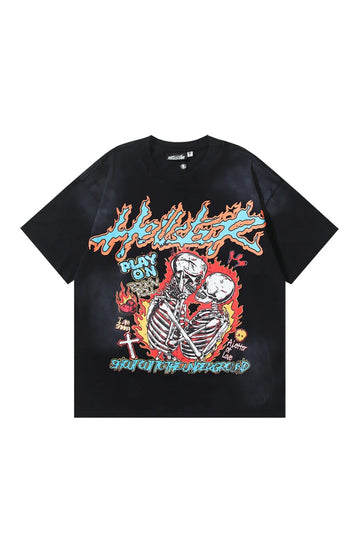 Dark Series: Skeleton's Love Black T-shirt