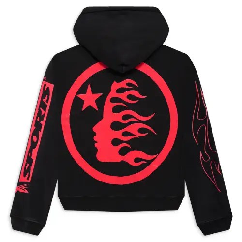 Black and Red HS Sports Future Flame Hoodie