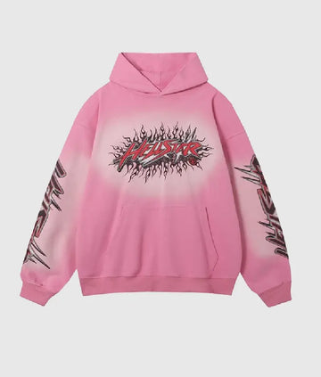 HS Studios Records Hoodie Pink