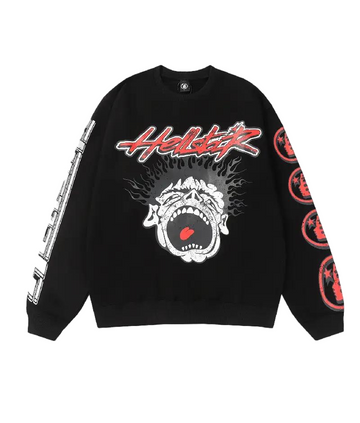 HS Studios Records Sweater Black