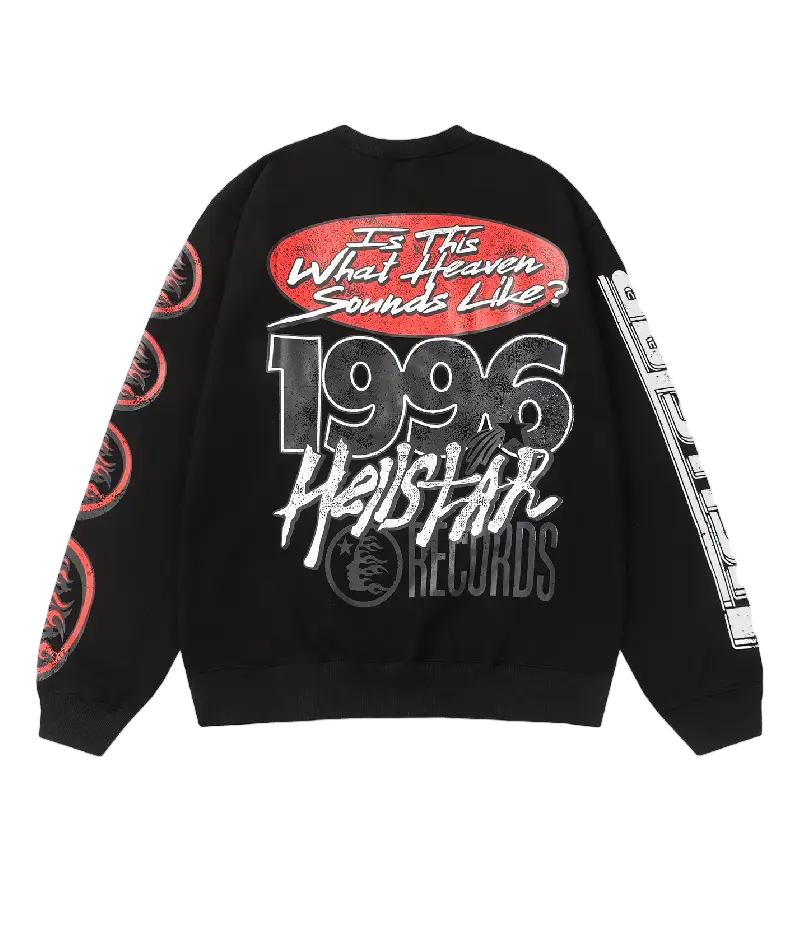 HS Studios Records Sweater Black