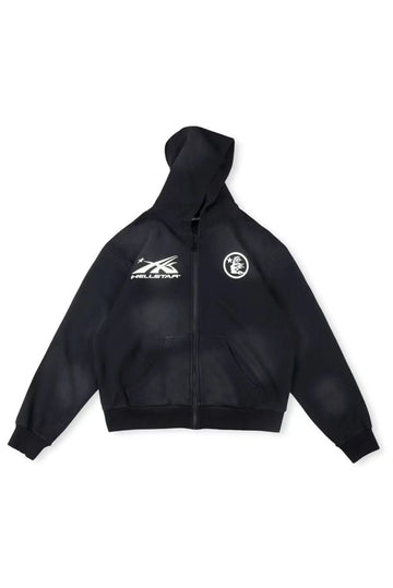 Black HS Sports Zipper Hoodie
